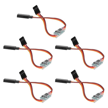 5Pcs Rc Servo Reverser, 3.6V-24V 5A Universal Rc Steering Servo Reverser Rotation Inverter, For Aircraft Airplane Steering Gear