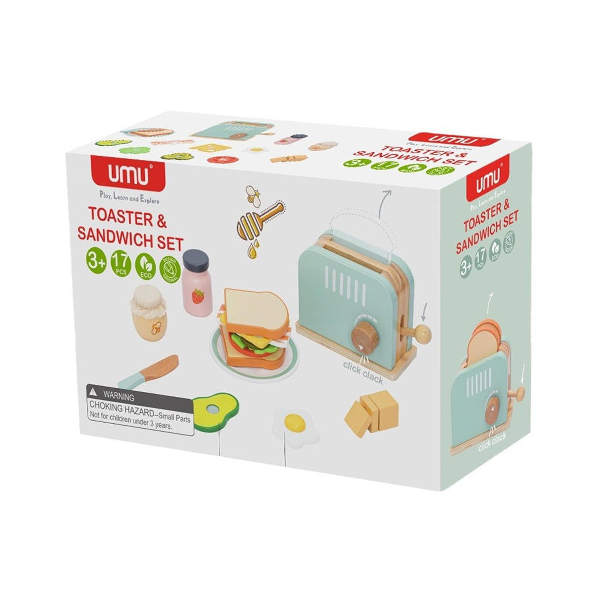 MERISHOPP Bread Maker Toy Fun Pretend Play Food Set for Girls Boys Kids Birthday Gifts| Educational Toy for Kids | Fun & Learnin