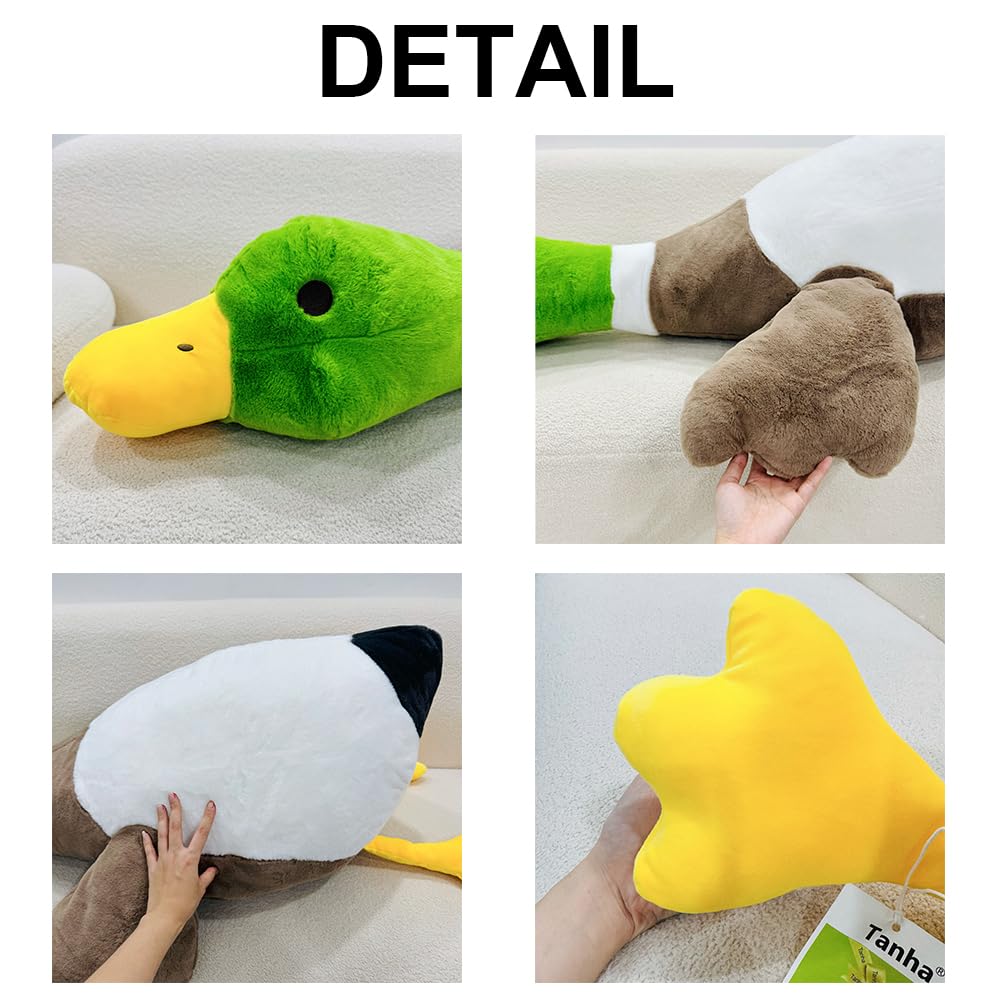 Tanha Mallard Duck Plush, Duck Plush Stuffed Animals (Mallard Duck, 62Inch / 160Cm)