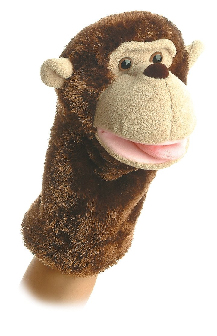 Aurora® Interactive Hand Puppet Montgomery™ Stuffed Animal - Storytelling Adventures - Playful Learning - Brown 10 Inches