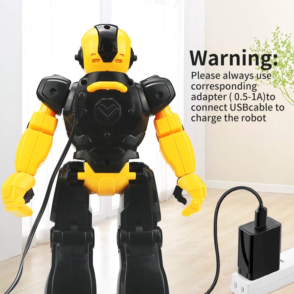 Remote Control Robot for Kids, Intelligent Programmable Robot with Infrared Controller Toys, Dancing, Singing, Moonwalking and L