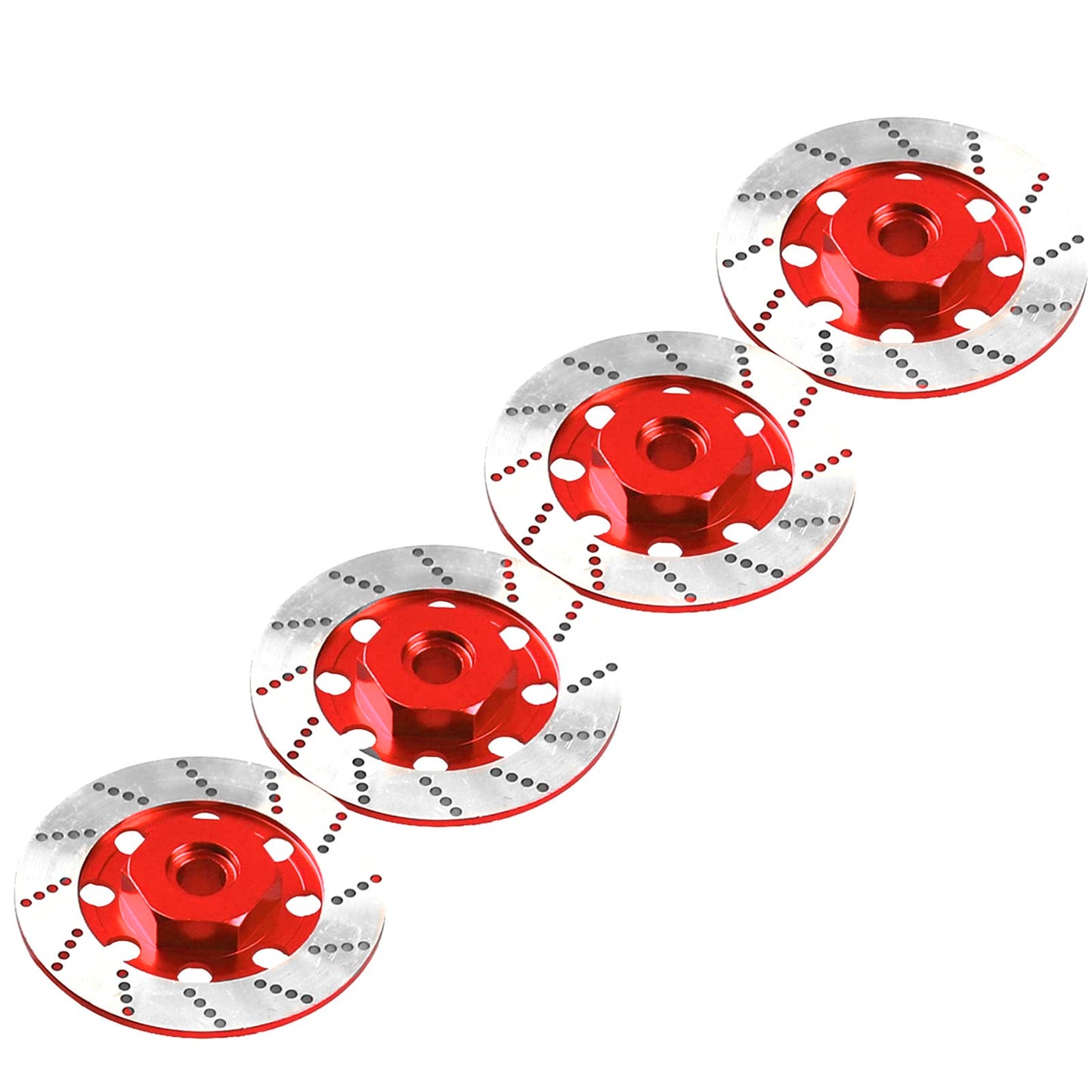 4Pack Vgoohobby Metal 12mm RC Car Hex Hub 12mm Brake Disc Wheel Hubs Adapter Spacer Compatible with Traxxas Tamiya Redcat HSP HP