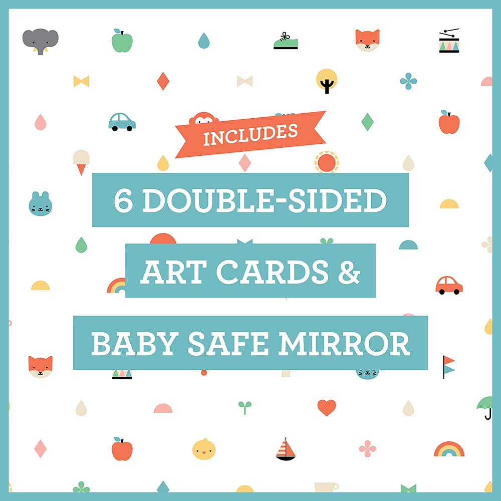 Petit Collage Tummy Time Peekaboo, Multicolor