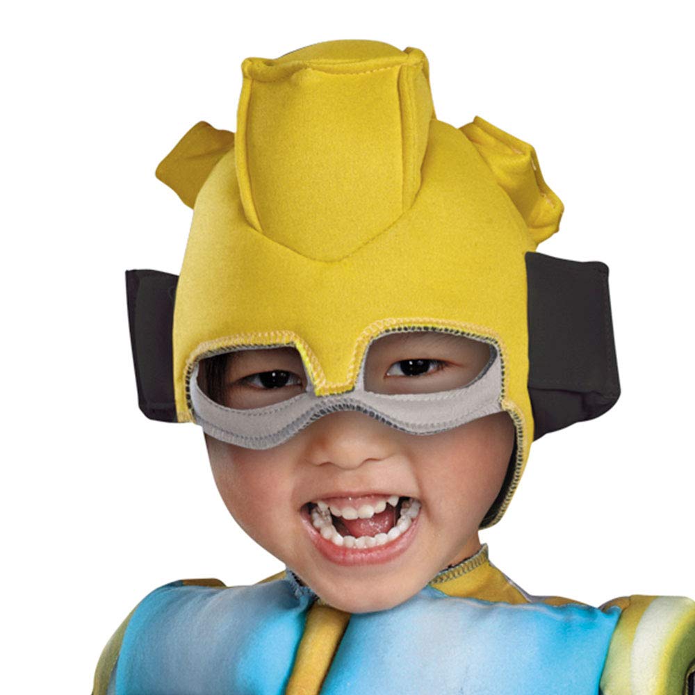 Disguise Costumes Bumblebee Rescue Bot Toddler Muscle Costume, Yellow/Silver/Blue, Large