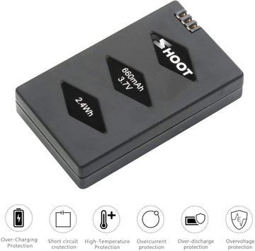 SHOOT 3 Pack Battery 660mAh 3.7V Charger Kit for Parrot MiniDrone Jumping Sumo,The Win Robotics,Swing,Mambo,Parrot Mini Drone Ro