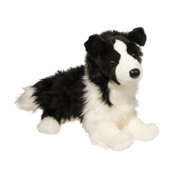 Douglas 16-Inch Border Collie Plush Stuffed Animal | Black/White | Model 10753