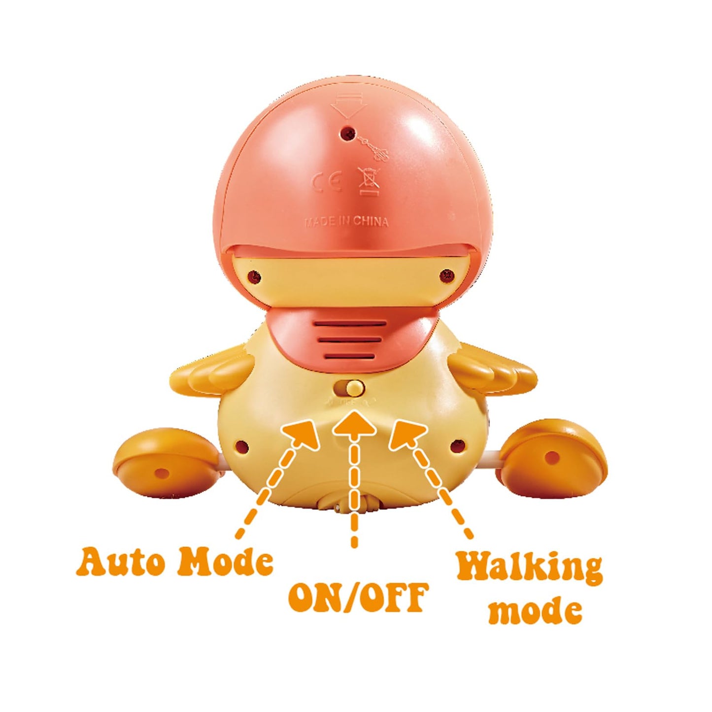Yongshuo Baby Musical Duck Family Toys, Early Education Kids Toys For Boys Girls Swing/Walking/Lights/Dancing Infant Tummy Time Crawlingtoys Christmas Birthday Gifts (With 2 Pcs Baby Duck)
