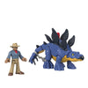 Fisher-Price Imaginext Jurassic World Dinosaur Toy Stegosaurus & Dr. Alan Grant Figure Set for Pretend Play Preschool Kids Ages