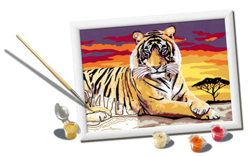 Ravensburger Creart Majestic Tiger Paint By Numbers Kit For Kids - Painting Arts And Crafts For Ages 11 And Up