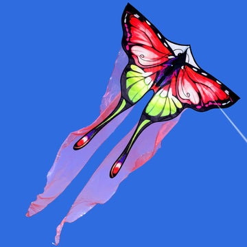 SGftre Red Tulle Butterfly Kite for Kids & Adults