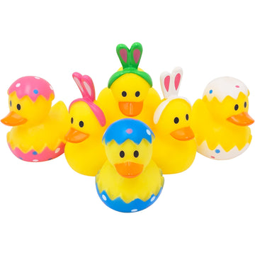 Easter Rubber Duck Toy Bunny Rabbit Duckies For Kids Easter Eggs, Bath Birthday Gifts Baby Showers Summer Beach And Pool Activit