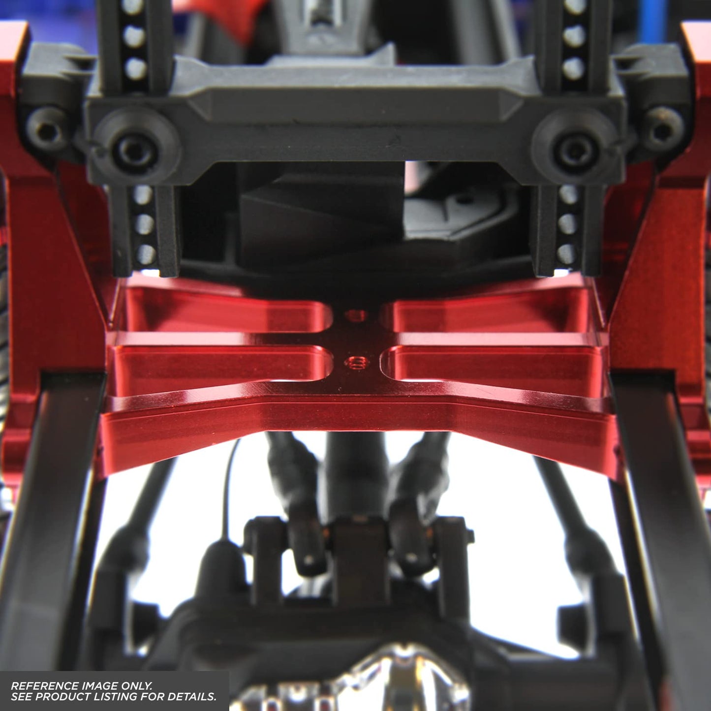 Atomik RC TRX-4 Alloy Chassis Crossmember, Red - Replaces 8239 - Compatible with Traxxas