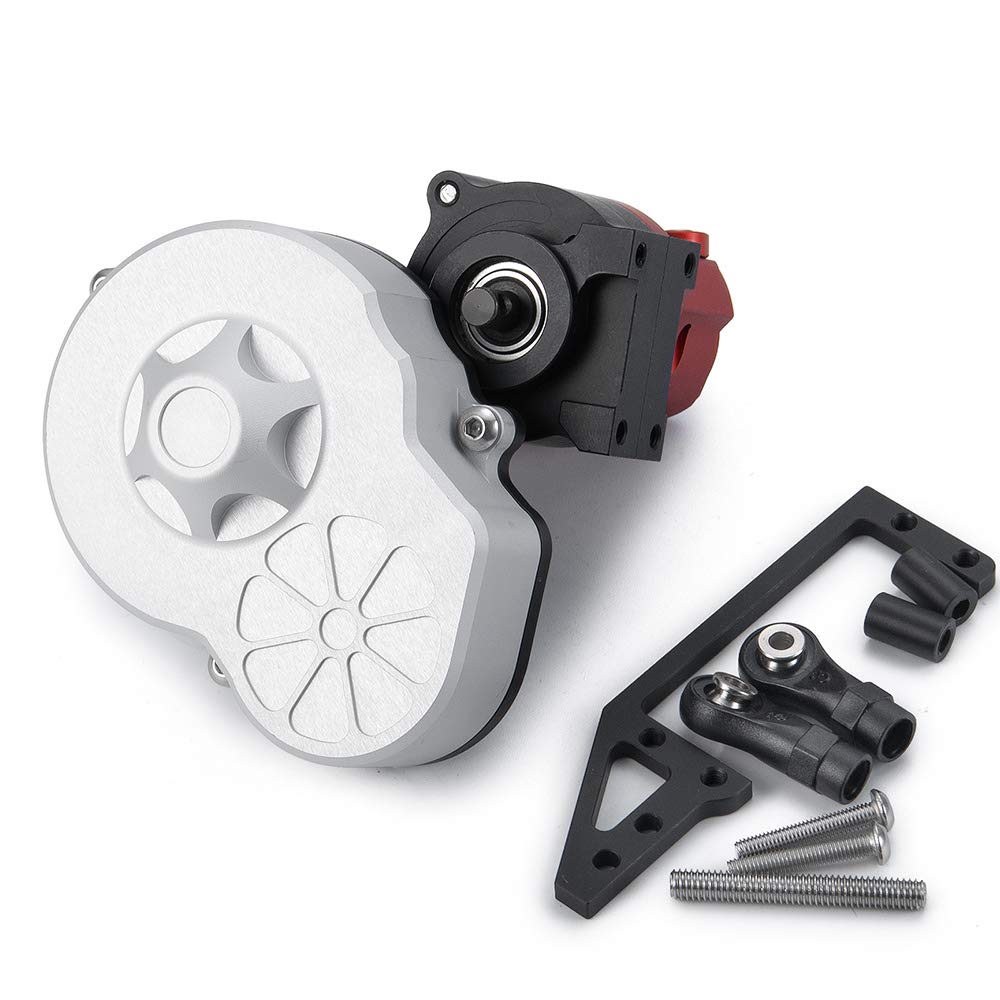 RC-Hub Metal Complete Transmission Case Gearbox with Dig Gear for 1:10 Axial SCX10 AX10 Wraith RC Crawler Car