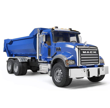 Bruder MACK Granite Halfpipe Dump Truck - Multicolor - Model 02823 - Durable ABS Material