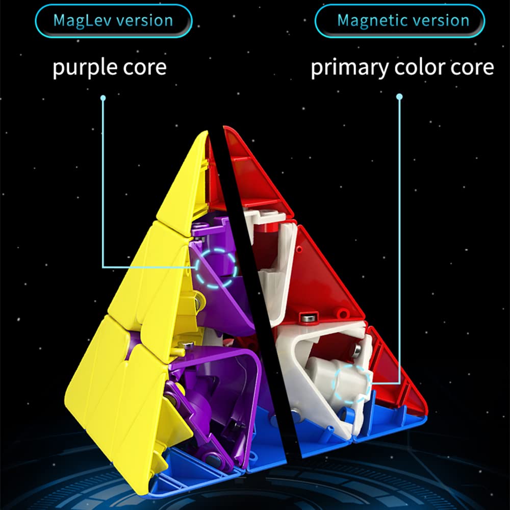 Bukefuno Moyu Rs Maglev Pyramid 3X3 Speed Puzzle Mfjs Moyu Maglev Pyraminx M Stickerless 2022 Cube