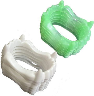 24 Pcs Vampire Fangs, Plastic White And Glow In The Dark Vampire Teeth For Dress Up Costume Cosplay Photo Props Halloween Christ