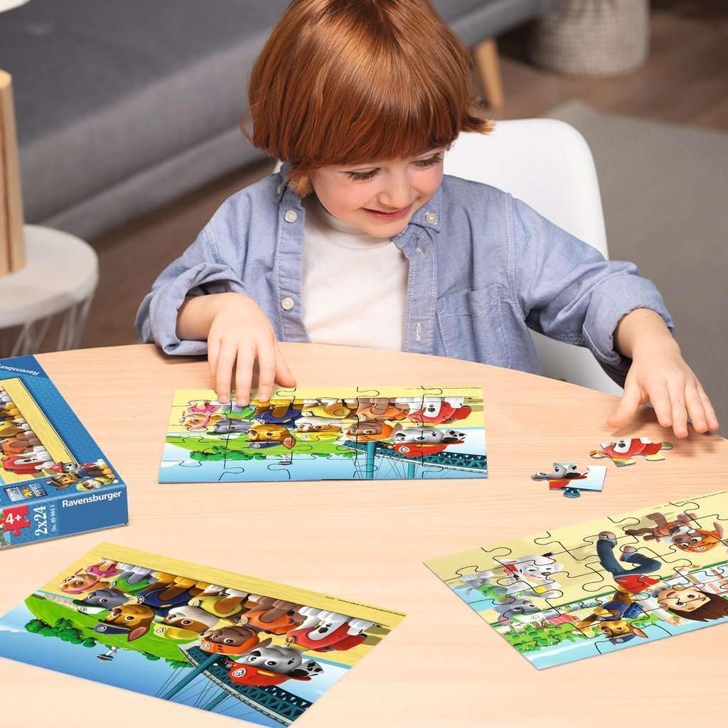Ravensburger Paw Patrol Jigsaw Puzzle - 2 x 24 Piece, Multicoloured, Cardboard, Model 09064