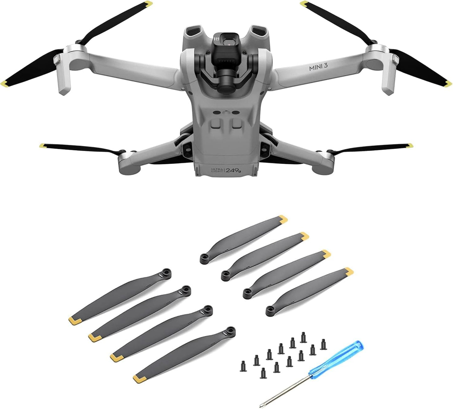 Craznick 32Pcs Propellers For Dji Mini 3 Replacement Prop Blades Low Noise Accessories For Dji Mini 3 Drone Accessories Exclusiv