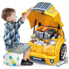 POFJOEQ Interactive Truck Engine Toy with Removable Parts - Lights, Sounds, and Fun for Young Mechanics -Unleash Their Creativit