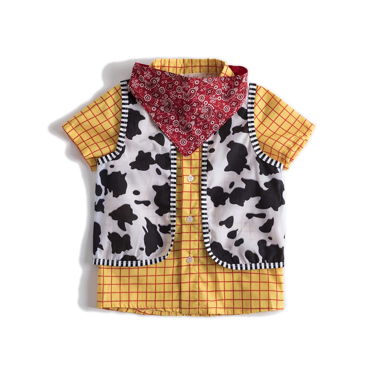 Woody Shirt For Kids Cowboys Halloween Cosplay Costume Toddler Woody Classic Costume Multicolored 8 Years