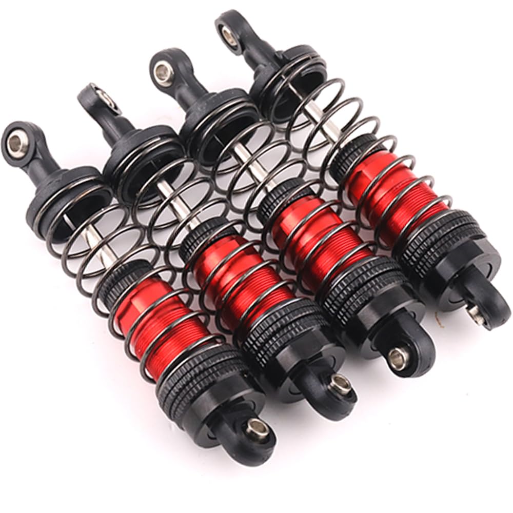 RcThjia 72mm Shocks Oil Shock Absorber RC Shock Absorber Damper Set for 1/12 1/14 1/16 Scale RC Cars WLtoys 144001, 124019, 1240