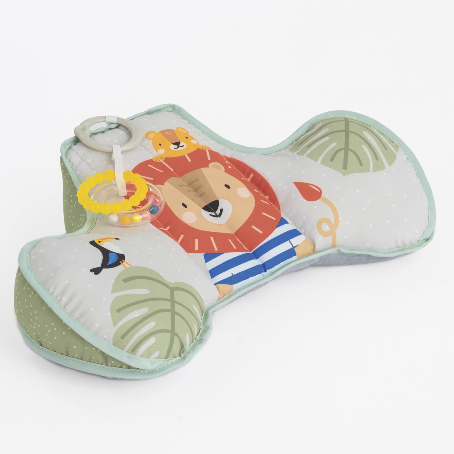 Taf Toys Tummy Time Cushion With Detachable Toys Support For Newborn & Up, Develops Muscles For Crawling Montessori Sensory Craw