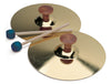 Hohner Crash Cymbal, Brass & Brown, 14-inch, Model S3800, Wood Material