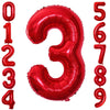Goer Red Foil Balloons Number 1,Huge Number Balloons For 3Rd Birthday Party Supplies Anniversary Decorations (3 Pcs,42 Inch,32 Inch,16Inch)