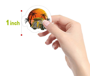 500 Pieces(8 Patterns)Heavy Truck Engineering Vehicle Stickers Colorful Fashion Graffiti Rolls Self Adhesive Seals For Kids Girl