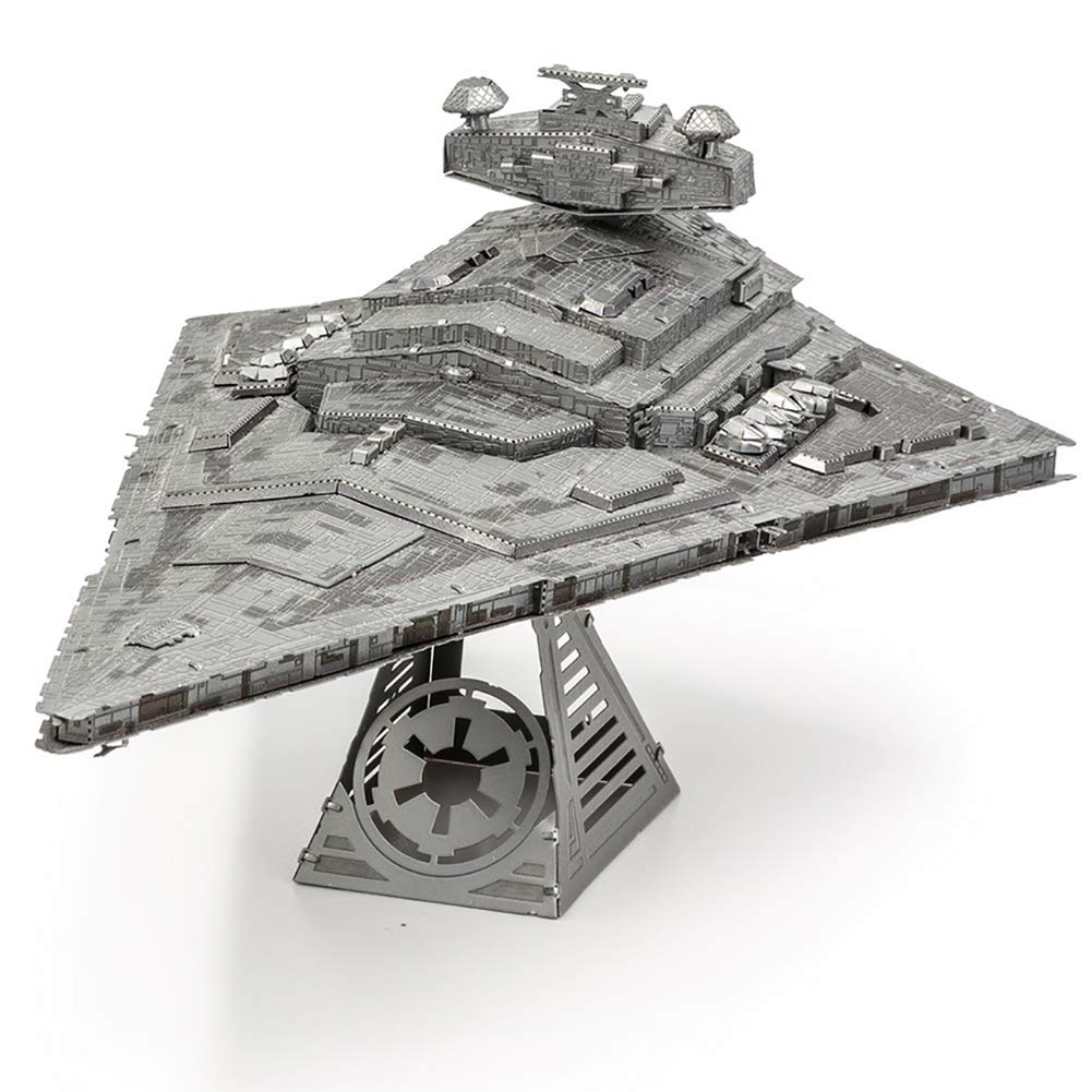 Metal Earth Puzzle 3D Destroyer Imperial Star Wars Metal Jigsaw Puzzles Buildable Model Kits For Adults Challenging Level 6.7 X 9.73 X 7.39 Inches