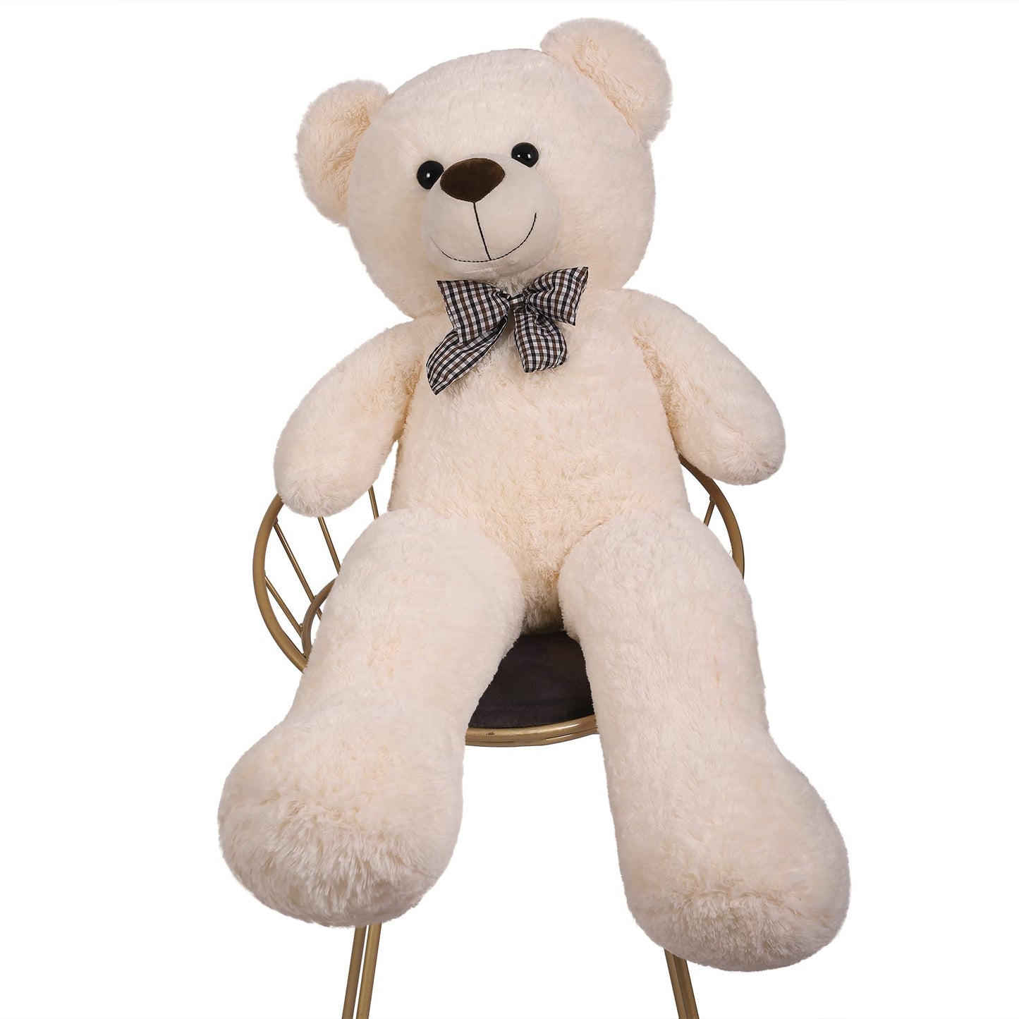 Giant Teddy Bear Stuffed Animals Plush Toy Life Size Big White Plush Teddy Bear For Kids Girlfriend, Soft Stuffed Bear Animals For Birthday Valentine'S Anniversary Christmas(120Cm/47Inch, White)
