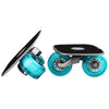 JINCAO Drift Plate Skates - Blue Portable Roller Skates with Aluminum Anti-Slip Board, PU Wheels, ABEC-7 Bearings, Small Size