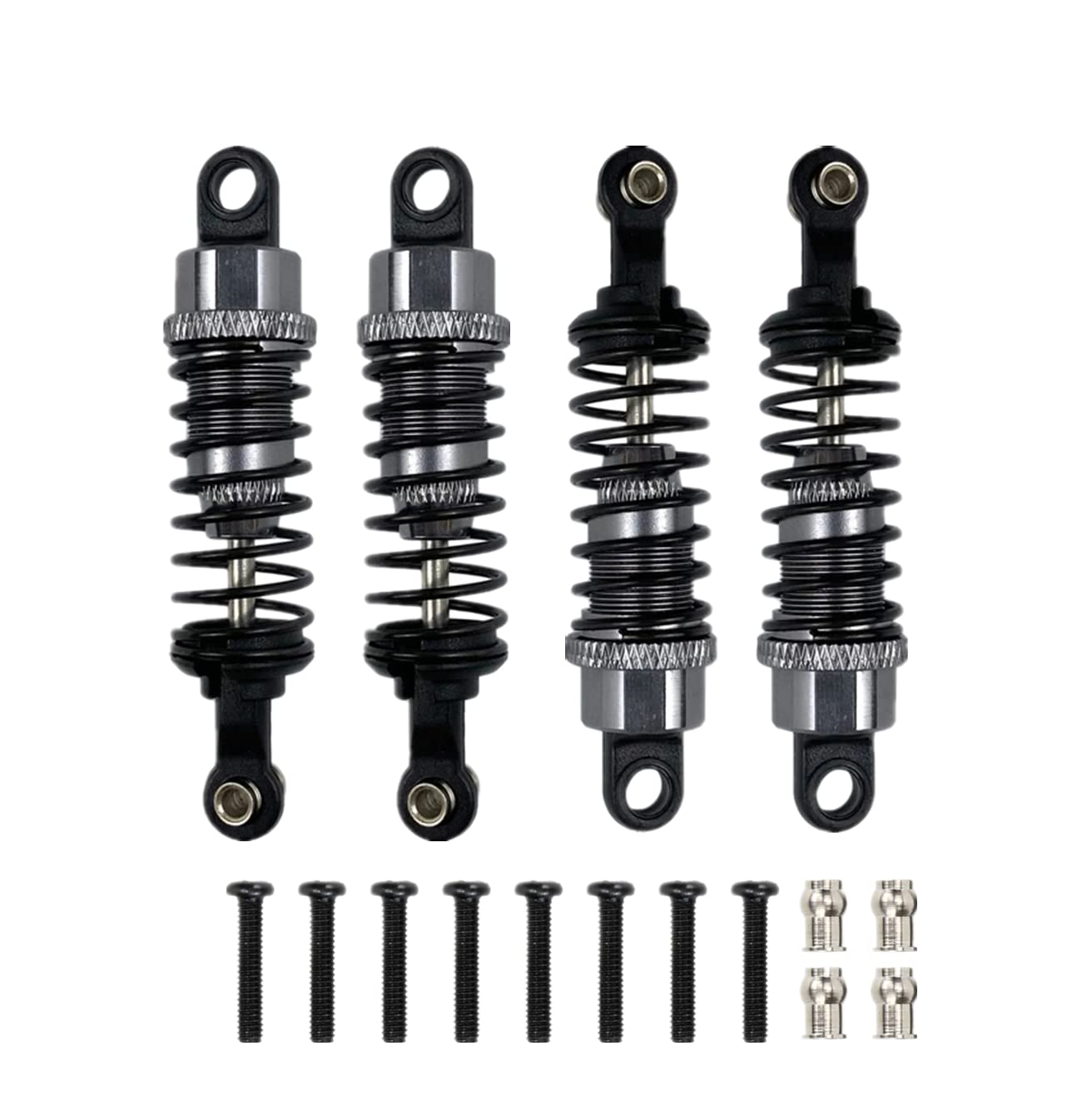 65mm Aluminum rc shock absorber damper Replacement A949-55 for 1/18 wltoys a959 a969 a979 k929 upgraded parts 4pcs/set(Titanium)