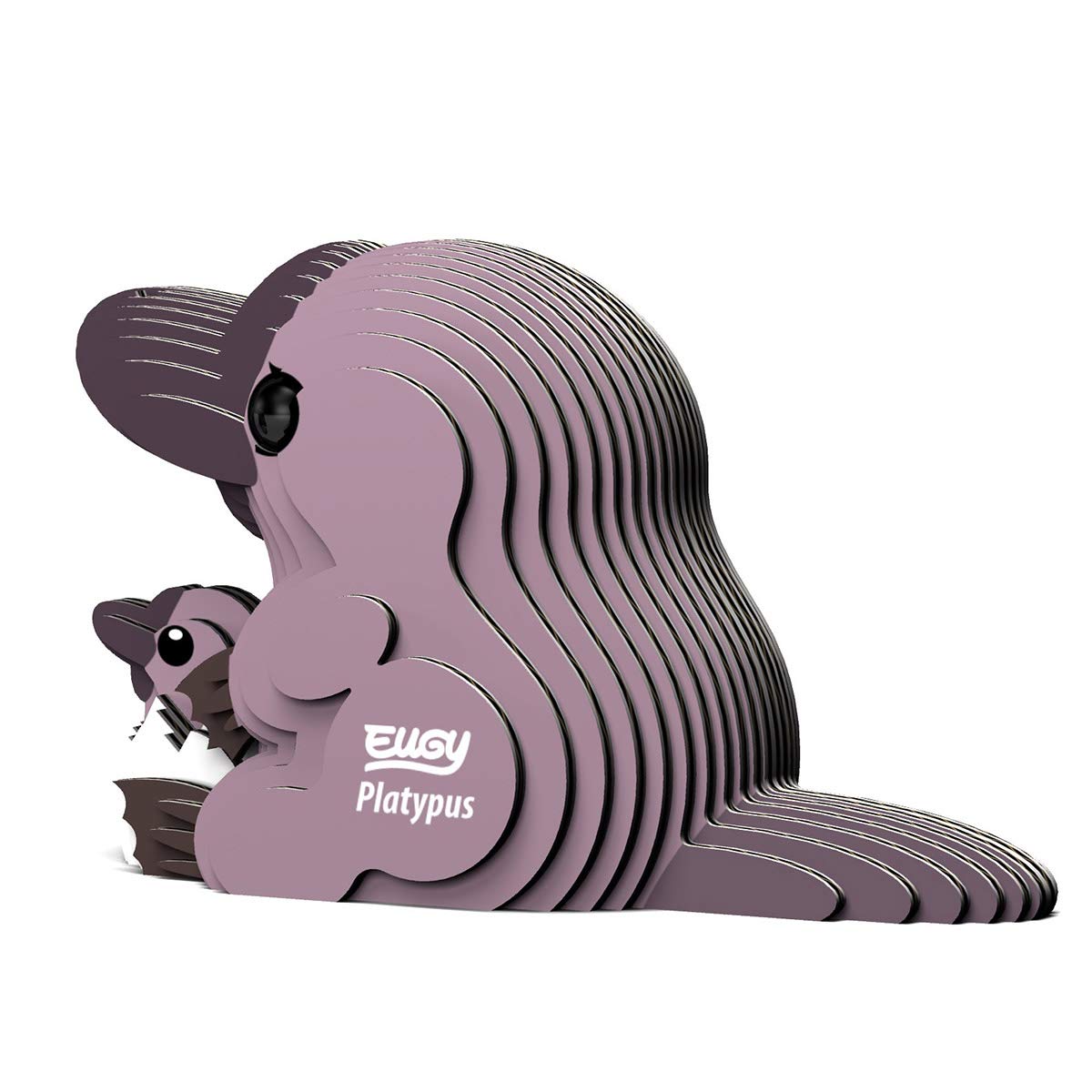 Eugy Platypus 3D Puzzle, 21 Piece Eco-Friendly Educational Toy Puzzles For Boys, Girls & Kids Ages 6+