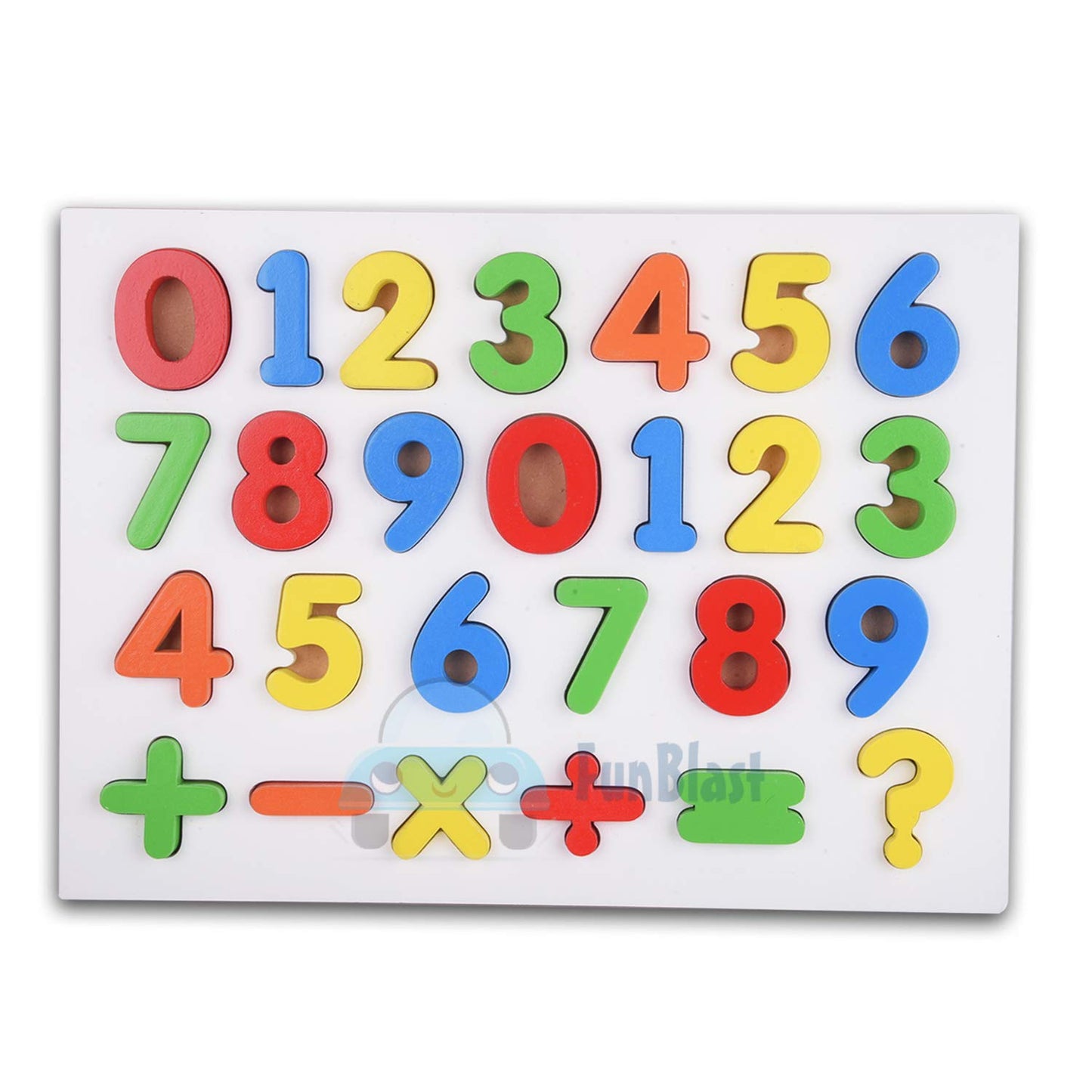 Funblast Wooden Alphabet And Number Puzzles Toys For Children, Montessori Digital Board Educational Learning Letters Puzzle Toy