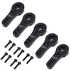 5 Pack Sharegoo 25T Aluminum Servo Horns M3 Threads Metal Steering Arm For Rc Car Truck Buggy Airplane-Black