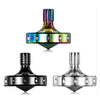 CHEETOP Precision Metal Spinning Top Long Lasting Spin Time and Perfect Balance Skilled mature-themed Easily Exceed 10 Mins Portable Stainless Steel EDC Desktop Toys (3PCS L Black+Silver+Iridescent)