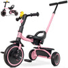 RIDYEE Tricycle for Toddlers 18 Months to 5 Years with Removable Push Handle, Tricycles for 3-5 Year Olds Ideal for On-The-Go Fa