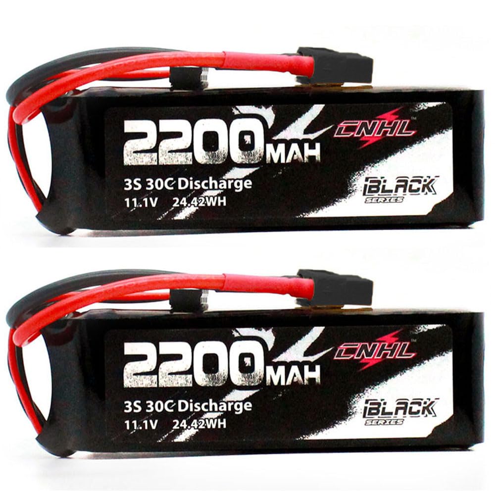 CNHL 2200mAh 3S Lipo Battery 30C 11.1V lipo Battery with XT60 for RC Airplane RC Quadcopter RC Evader BX Car RC Truggy RC Truck