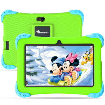 Semeakoko 7 Inch Kids Tablet with Android 12 - Age 2-12,Quad-Core 2GB/32GB,iWawa Learning App,Early Childhood Education,Parental