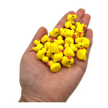 Emien 25Pcs Little Yellow Mini Duck Duckling Miniature Ornament For Diy Dollhouse Decoration Fairy Garden Plant D Cor, Nice Dec
