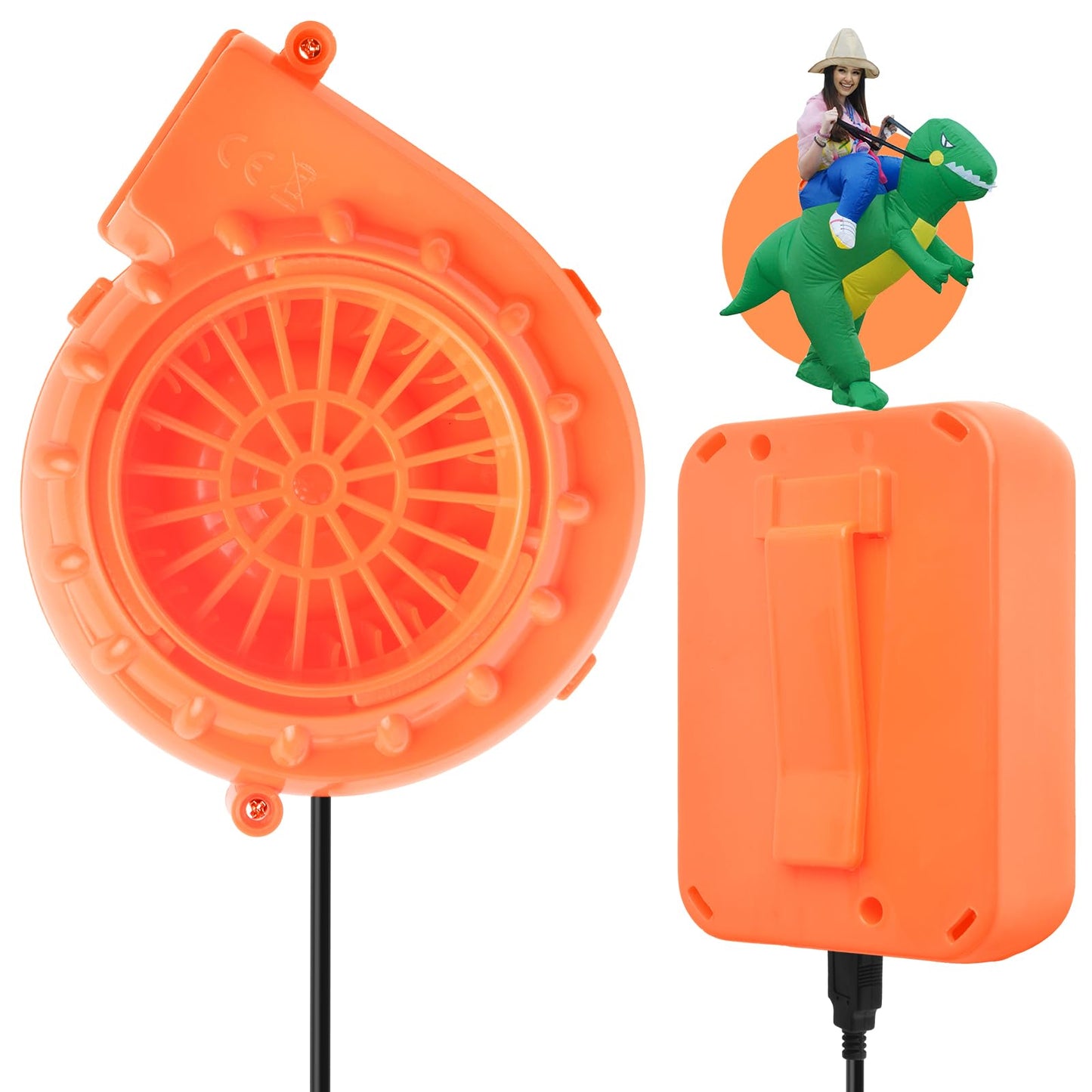 Inflatable Costume Fan Replacement, Dinosaur Pump Mini Blower Fan For Inflatable Costume Blow Up
