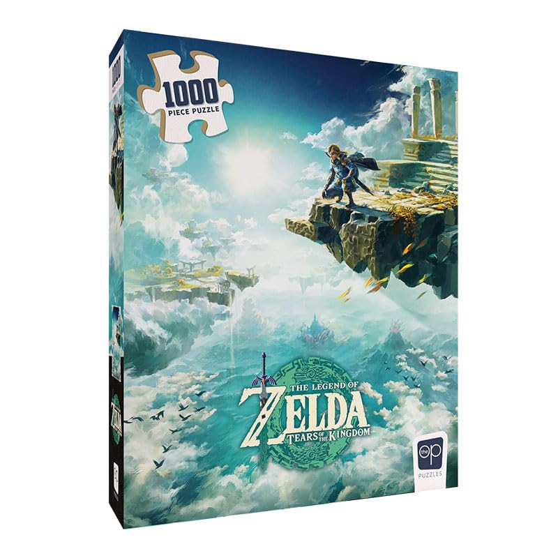 The Legend Of Zelda Tears Of The Kingdom 1000 Piece Jigsaw Puzzle | Collectible Puzzle Featuring Link From The Legend Of Zelda Video Game | Officially Licensed Nintendo Merchandise