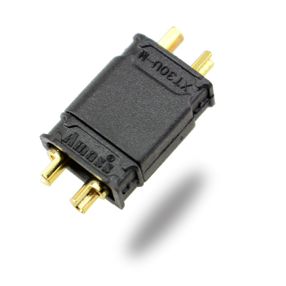 10 Pairs Amass XT30 Connector XT30U Connectors Plugs Male Female Battery Plugs Black with Heat Shrink for RC Lipo Battery
