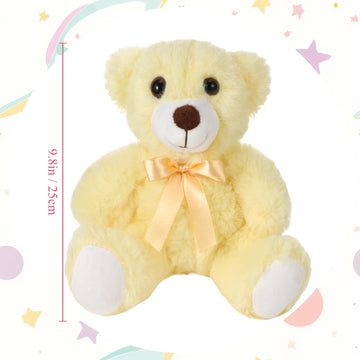 Foilswirl Plush Stuffed Animals Cute 9.84 ' ' Cuddly Toys Soft Plushies With Bowtie Macaron Color For Party Basket Stuffers Moth