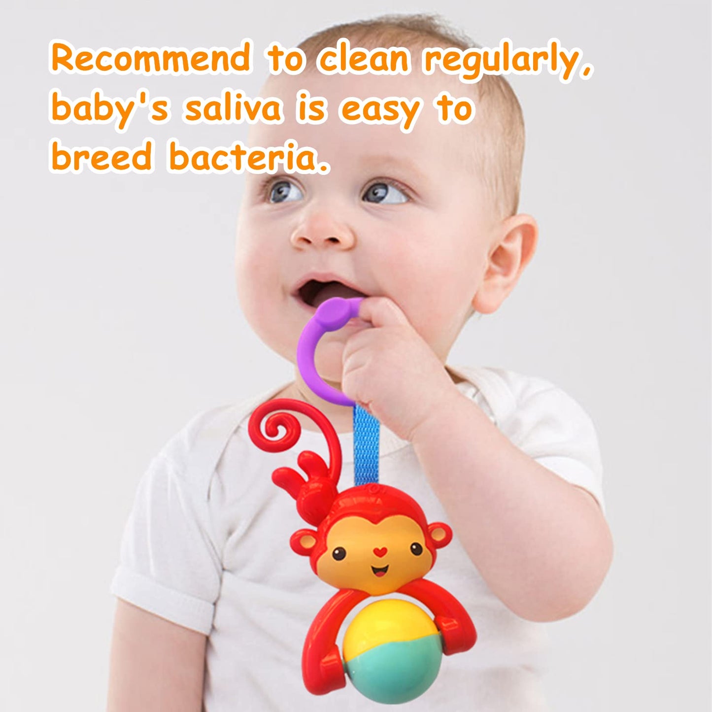 Yunlovxee Baby Toys, Cartoon Animal Hanging Rattle Toys, Handbells Baby Rattles, Baby Bed Crib Car Seat Travel Stroller Toys For