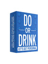 Do or Drink Conversation Cards - 250 Fun Drinking Game Cards for Adults - Blue - Get to Know Your Friends Better