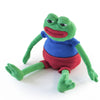 KKONES Hashtag Collectibles Plush Doll - Pepe The Frog, Small, Green, Model 8199PEPE, PVC Material