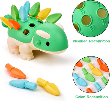 Montessori Learning Educational Toys For Baby 1 2 3 4 Year Old: Fine Motor Dinosaur Toys For Kids 2-4|Toddler Developmental Toys For Birthday Gift Age 1-2|Preschool Sensory Toys For 12-18 Months