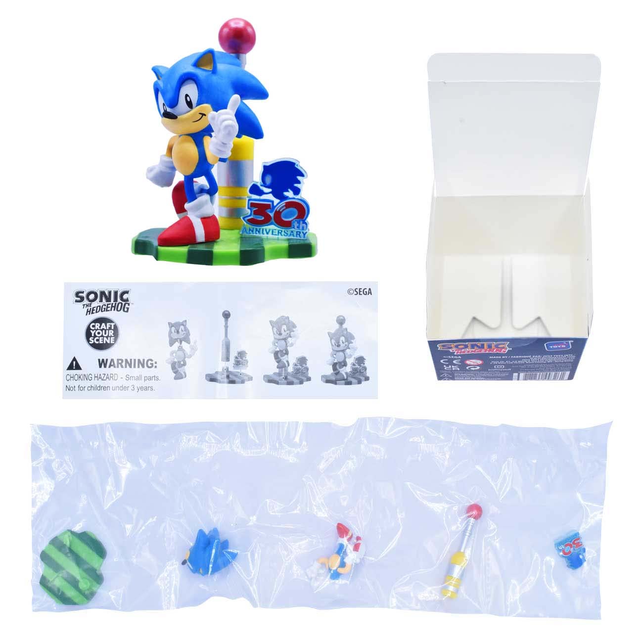 Just Toys Llc Sonic The Hedgehog Craftable Buildable Action Figure - Series 2